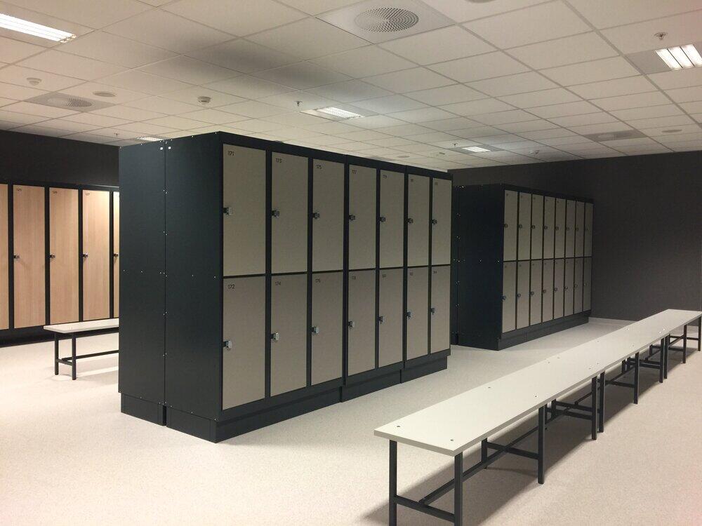 Garderobe til idrettshaller